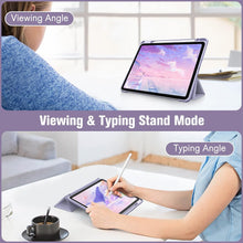 Load image into Gallery viewer, ProElite Cover for Apple iPad Air 13 inch M2 2024 Case, Hybrid Detachable Magnetic Case Cover for Apple iPad Air 13 inch M2 2024 with pencil holder, Lavender [Transparent back]
