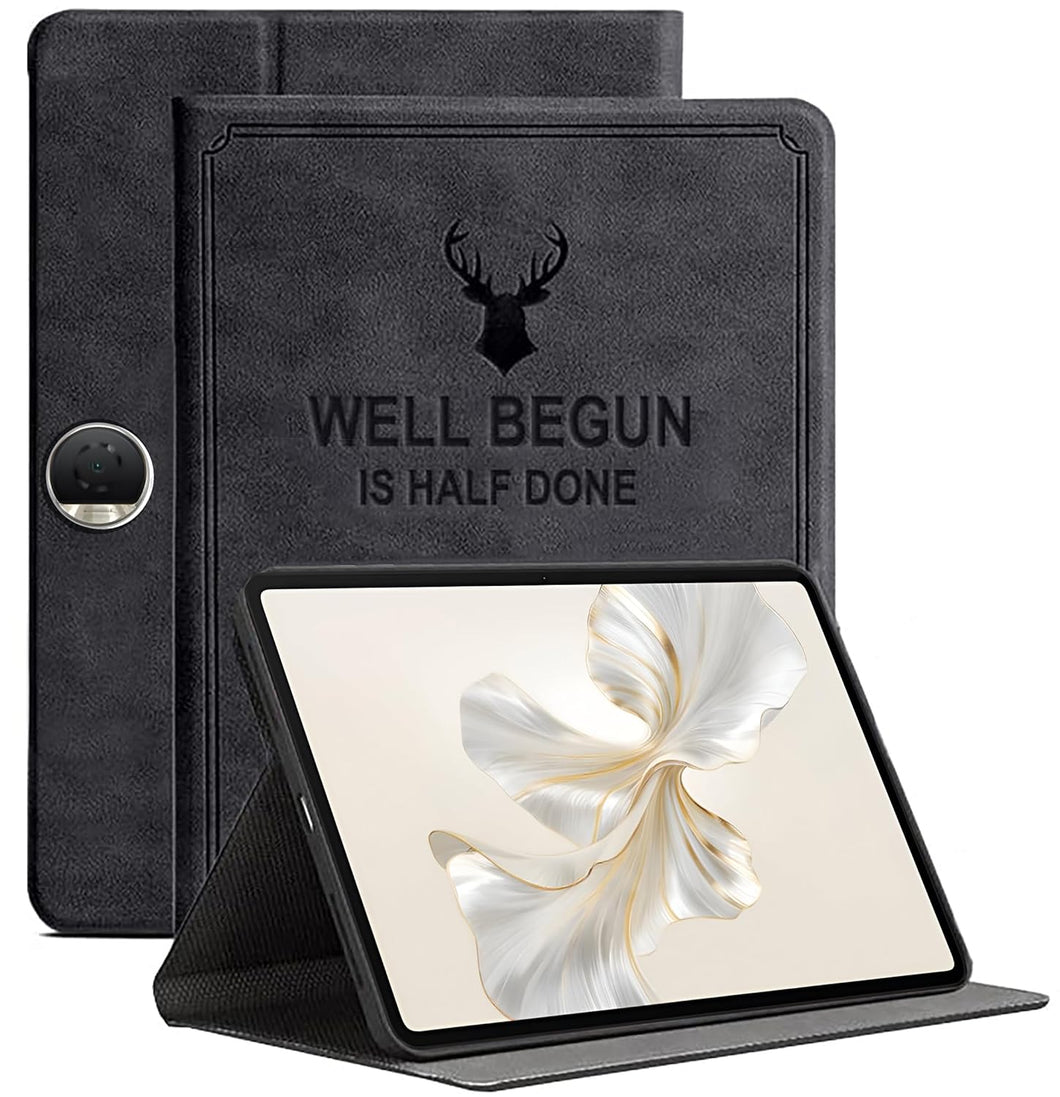 ProElite Case Cover for Honor Pad 9 12.1 inch Case, Deer Flip case Cover for Honor Pad 9 12.1 inch Tablet, Black