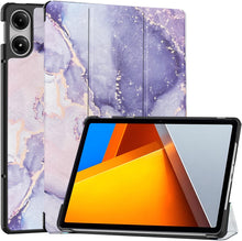 Load image into Gallery viewer, ProElite Cover for Poco Pad 12.1inch Cover Case, Trifold Flip Case for Poco Pad 12.1 inch tablet Support Auto sleep wake feature, Marble Purple
