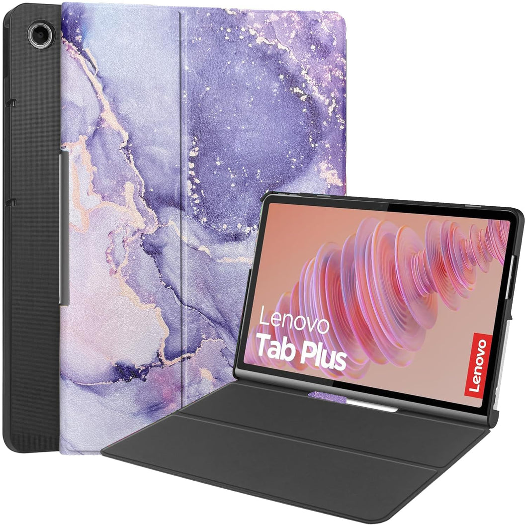 ProElite Cover for Lenovo Tab Plus 11.5 inch Case cover, Smart PU Leather Flip Case cover for Lenovo Tab Plus 11.5 inch, Marble Purple