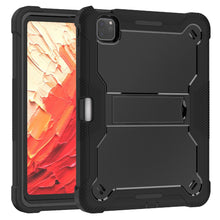 Load image into Gallery viewer, ProElite Rugged Shockproof Heavy Duty Back Case Cover for Apple iPad Pro 11 inch M4 2024 with Apple Pencil Holder, Black
