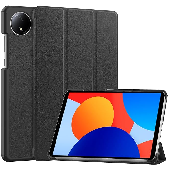 ProElite Case Cover for Redmi Pad SE 8.7 inch Cover, Slim Trifold Flip case Cover for Redmi Pad SE 8.7 inch Tablet [Auto Sleep Wake Feature], Black