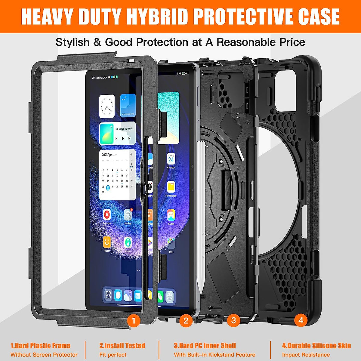 ProElite Rugged 3 Layer Armor case Cover for Xiaomi Mi Pad 6 11inch wi ...
