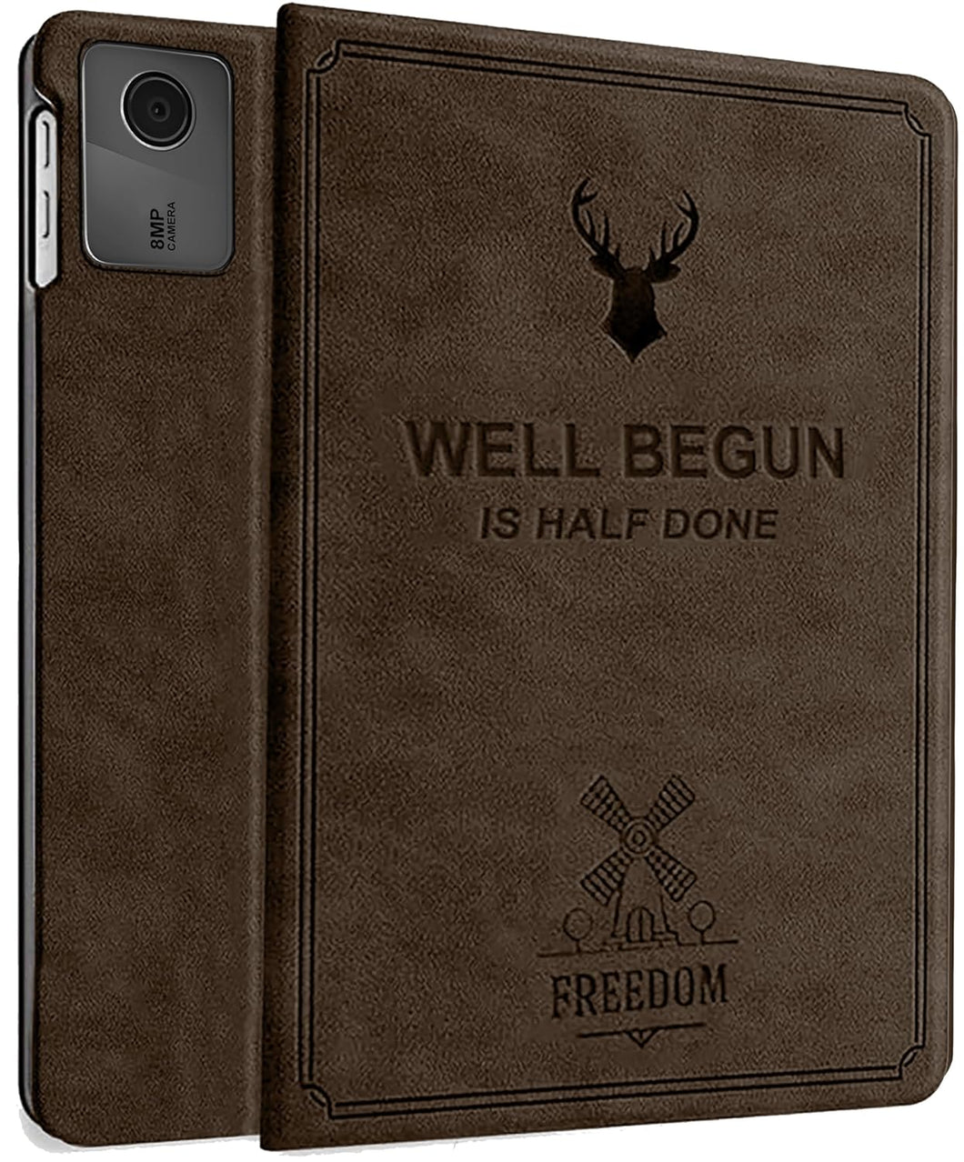 ProElite Cover for Lenovo Tab M11 11 inch Case Cover, Deer Smart Flip Case cover for Lenovo Tab M11 11 inch, Coffee