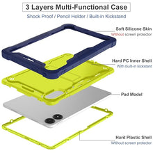 Load image into Gallery viewer, ProElite Cover for Poco Pad 12.1 inch Case, Rugged Shockproof Heavy Duty Back Case Cover for Poco Pad 12.1 inch, Navy Green
