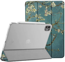 Load image into Gallery viewer, ProElite Case Cover for Apple iPad Pro 11 inch M4 2024 Cover, Smart Flip Case for Apple iPad Pro 11 inch M4 2024, Translucent back, Flowers
