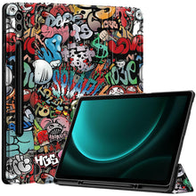 Load image into Gallery viewer, ProElite Cover for Galaxy Tab S9 FE Plus/S9 Plus/S10+ 12.4&quot; Cover, Soft Flexible Flip Case Cover with S Pen Holder for Samsung Galaxy Tab S9 FE+/S9 Plus/S10+ 12.4 inch, [Recoil Series]- Hippy
