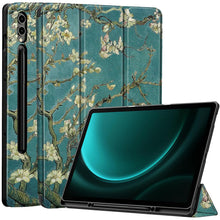 Load image into Gallery viewer, ProElite Cover for Galaxy Tab S9 FE Plus/S9 Plus/S10+ 12.4&quot; Cover, Soft Flexible Flip Case Cover with S Pen Holder for Samsung Galaxy Tab S9 FE+/S9 Plus/S10+ 12.4 inch, [Recoil Series]- Flowers
