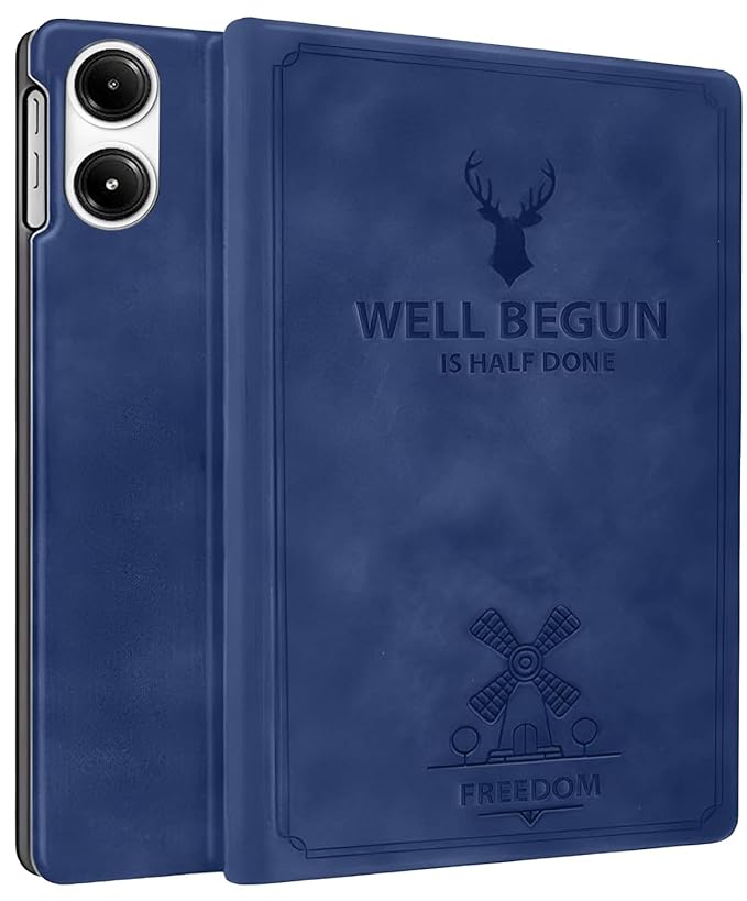 ProElite Case Cover for Redmi Pad Pro 12.1 inch Case, Deer Flip case Cover for Redmi Pad Pro 12.1 inch with Pen Holder [Auto Sleep Wake Feature], Dark Blue