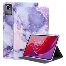 Load image into Gallery viewer, ProElite Book Cover for Apple iPad Air 11 M2/ Pro 11 4th/3rd Gen/Air 5th/4th Gen 10.9 inch Case, Smart Flip Case Book Cover for iPad Air 11/ Pro 11 4/3 Gen/Air 10.9 with Pencil Holder, Marble Purple
