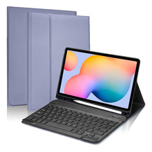 Load image into Gallery viewer, ProElite Detachable Wireless Bluetooth Keyboard flip case Cover for Samsung Galaxy tab S6 Lite 10.4 Inch 2024 SM-P610/P615 with S Pen Holder, Lavender
