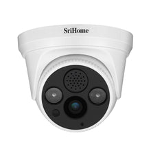 Load image into Gallery viewer, Srihome SH030 Dome Wireless WiFi 3MP Ultra HD 1296p IP Security Camera CCTV with 2 Way Audio
