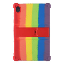 Load image into Gallery viewer, ProElite Soft Silicon Back case Cover with Stand for Lenovo M10 Plus/ K10 FHD 10.3&quot;, Rainbow
