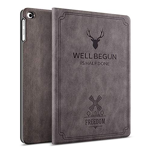 ProElite Smart Deer Flip case Cover for iPad 9.7 inch 2018/2017 / Air 2 / Air 5th 6th Generation (A1822/A1823/A1893/A1954)-Coffee