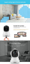 Load image into Gallery viewer, Srihome SH020 Pan/Tilt Wireless WiFi 3MP Ultra HD 1296p IP Security Camera CCTV with Auto Tracking
