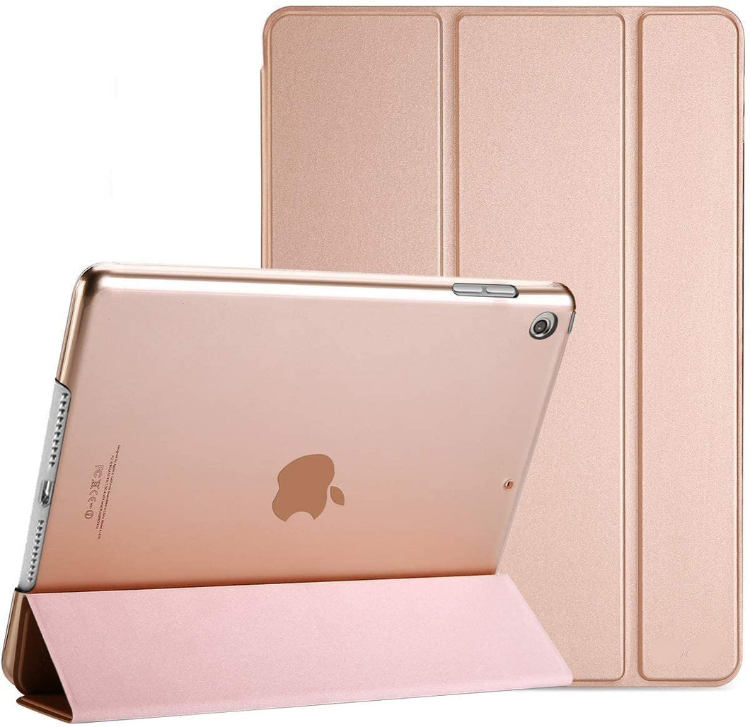 ProElite Smart Flip Case Cover for Apple iPad 9.7 inch Air 1 Air 2 5th/6th Generation Translucent Back, Gold