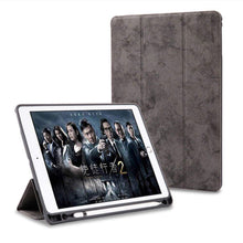 Load image into Gallery viewer, ProElite PU Smart Flip Case Cover for Apple iPad Air 3 10.5&quot; with Pencil Holder, Grey
