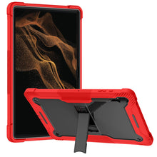 Load image into Gallery viewer, ProElite Rugged Shockproof Heavy Duty Back Case Cover for Samsung Galaxy Tab S8 Ultra 14.6 inch (SM-X900/ X906), with S Pen Holder, Red
