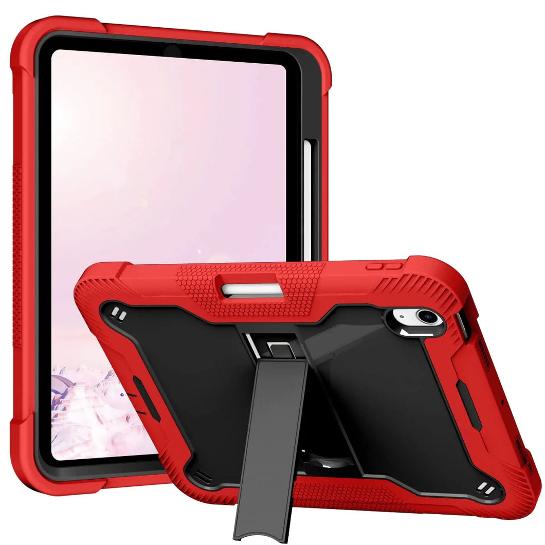 ProElite Rugged Shockproof Heavy Duty Back Case Cover for Apple iPad 10th Generation 10.9 inch 2022, Red