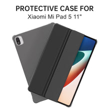 Load image into Gallery viewer, ProElite Smart Flip Case Cover for Xiaomi Mi Pad 5 11&quot;, Translucent Back with Stylus Pen, Black
