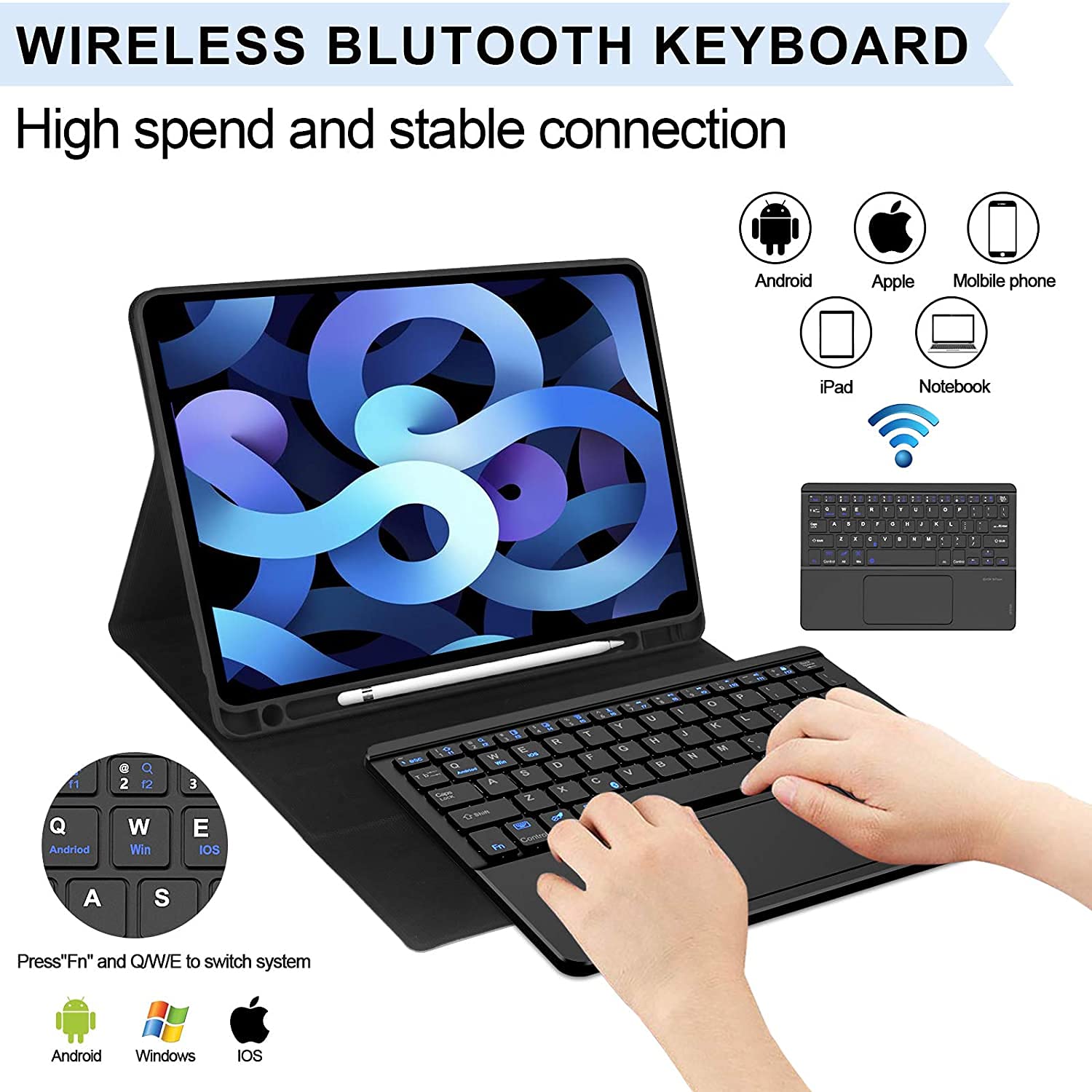 Buy ProElite Detachable Wireless Bluetooth Keyboard flip case