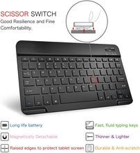 Load image into Gallery viewer, ProElite Detachable Wireless Bluetooth Keyboard flip case Cover for Lenovo Tab M8 HD/M8 2nd/3rd Gen FHD TB-8505F TB-8505X TB-8705F Tablet (Black)
